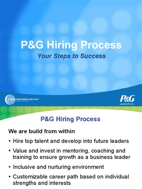 p&g hiring process